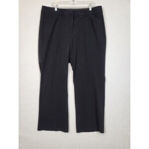 Lane Bryant Womens Chino Pants Straight Leg Mid Rise Black Size 18 Regular